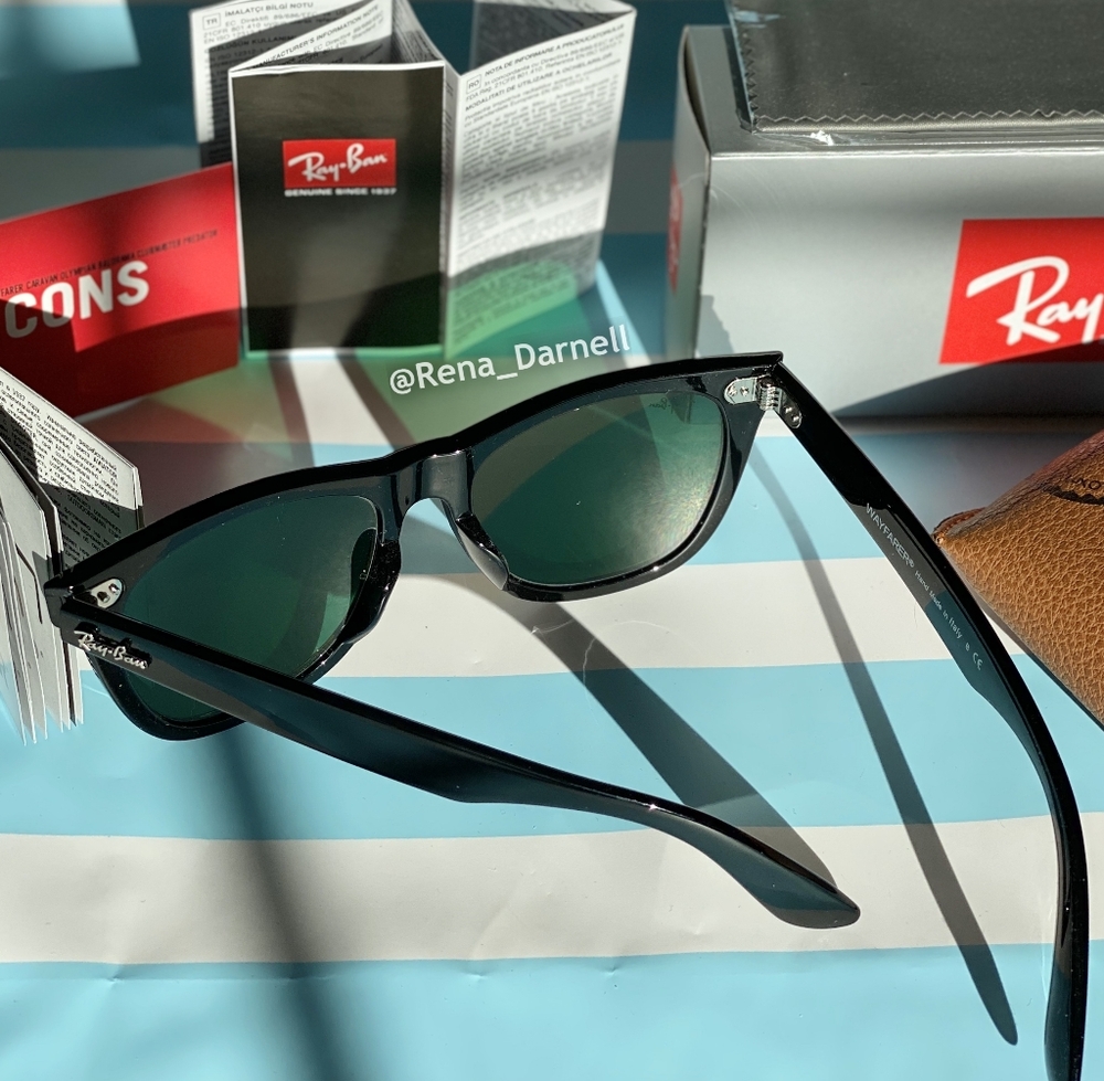 RayBan Wayfarer RB2140 Black New - Picture 7 of 16